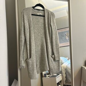 Aritzia Grey Long Sweater XS